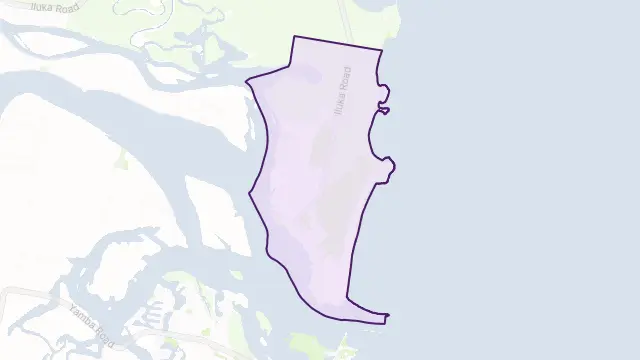 Iluka Area Boundary Map