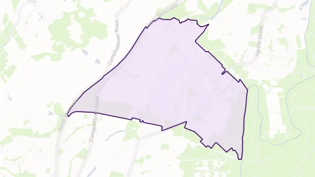 Ingleburn Area Boundary Map