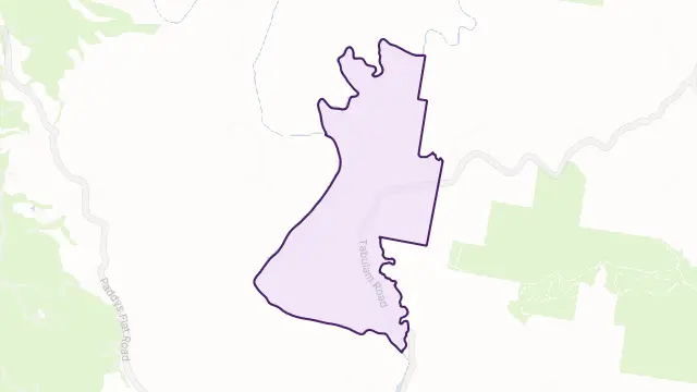 Jacksons Flat Area Boundary Map