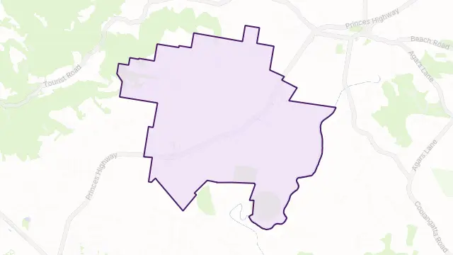 Jaspers Brush Area Boundary Map