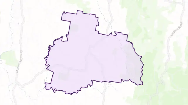 Jerangle Area Boundary Map