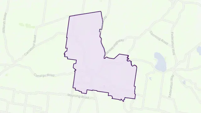 Jerilderie Area Boundary Map