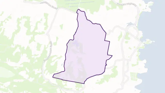 Jerrara Area Boundary Map
