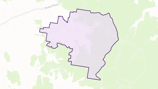 Kains Flat Area Boundary Map