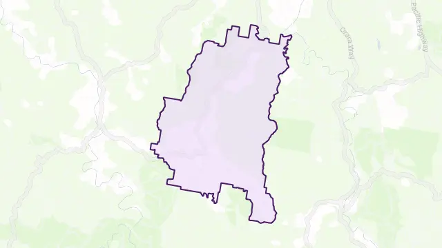 Kangaroo Creek Area Boundary Map