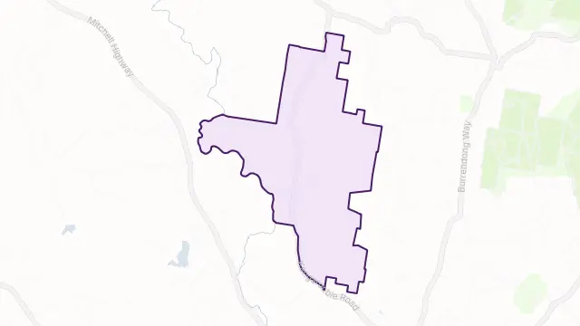 Kangaroobie Area Boundary Map