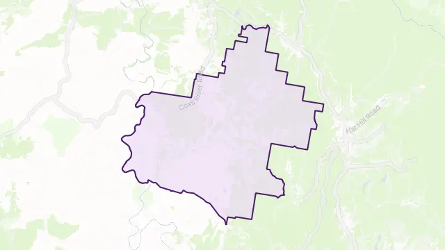 Kanimbla Area Boundary Map