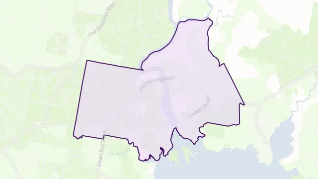 Karuah Area Boundary Map
