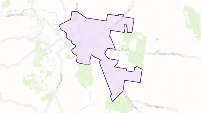 Kelso Area Boundary Map