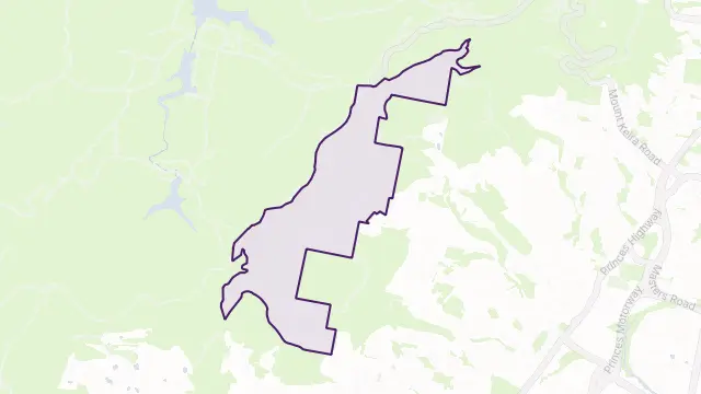 Kembla Heights Area Boundary Map