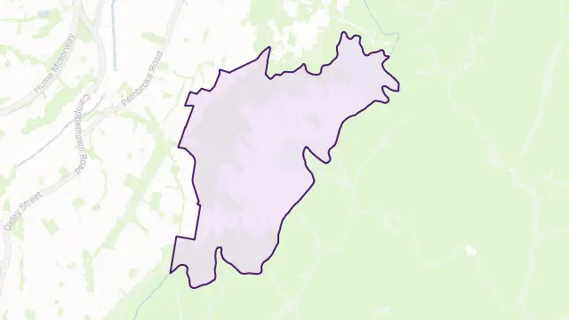 Kentlyn Area Boundary Map