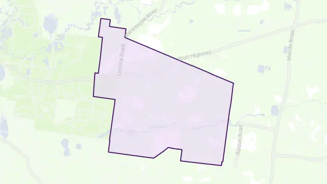 Keri Keri Area Boundary Map