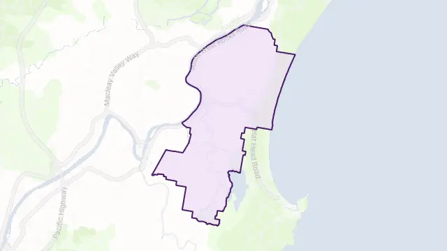 Kinchela Area Boundary Map