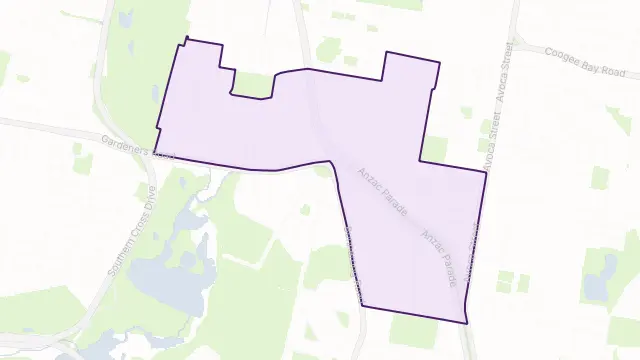 Kingsford Area Boundary Map