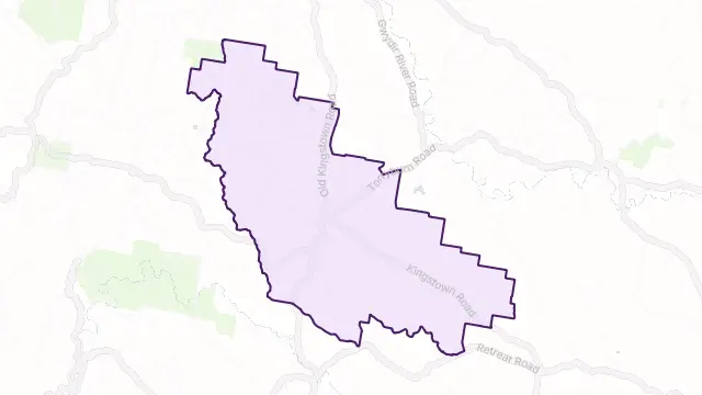 Kingstown Area Boundary Map