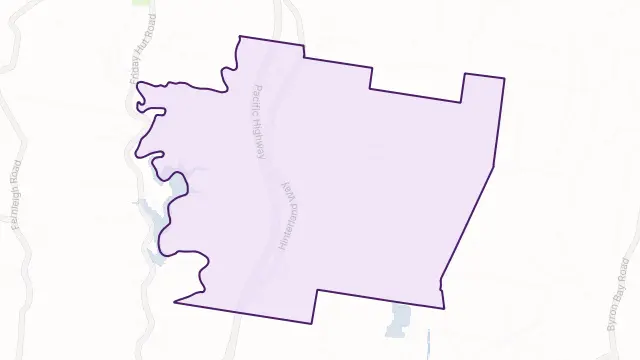 Knockrow Area Boundary Map