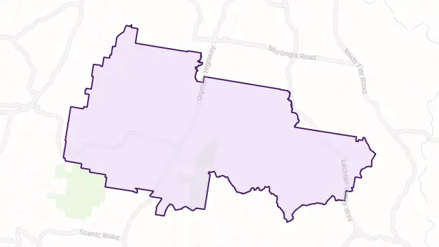 Koorawatha Area Boundary Map
