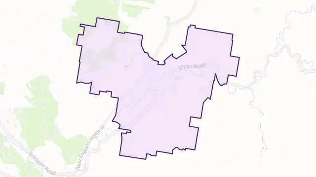 Kootingal Area Boundary Map