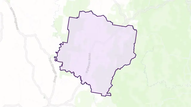 Kybeyan Area Boundary Map