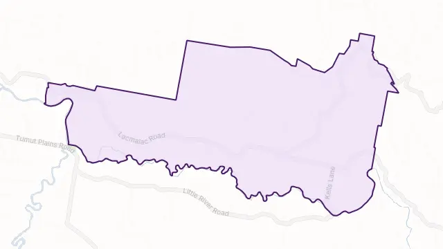Lacmalac Area Boundary Map