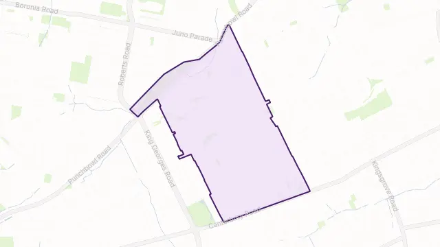 Lakemba Area Boundary Map