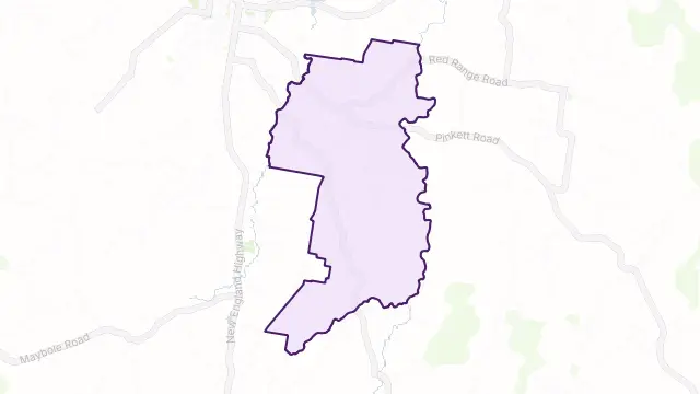 Lambs Valley Area Boundary Map