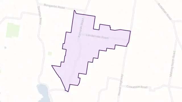 Landervale Area Boundary Map