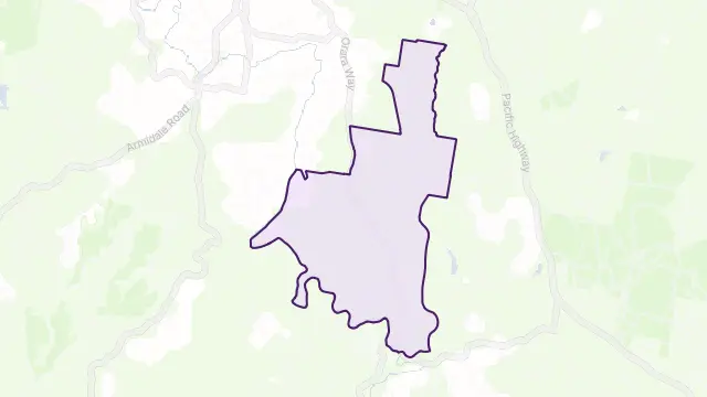Lanitza Area Boundary Map