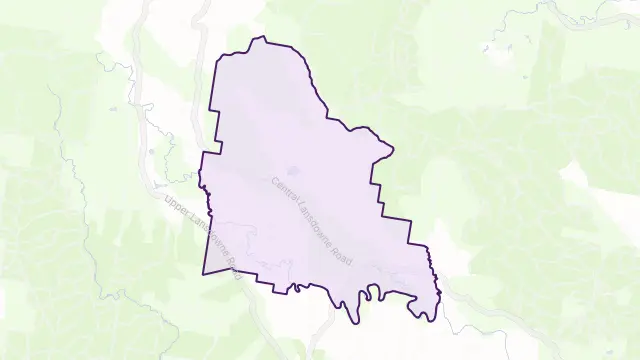 Lansdowne Area Boundary Map