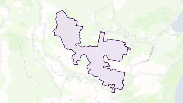Lansdowne Forest Area Boundary Map