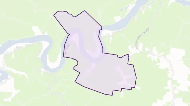 Leets Vale Area Boundary Map