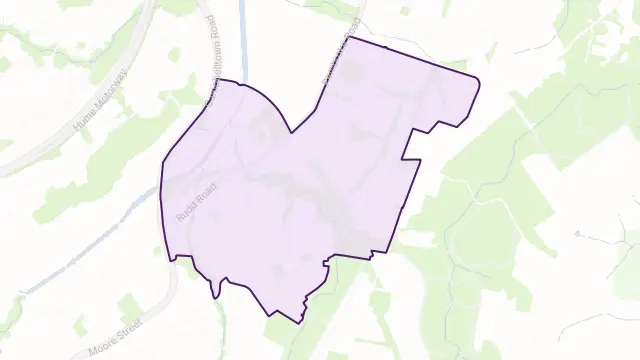 Leumeah Area Boundary Map