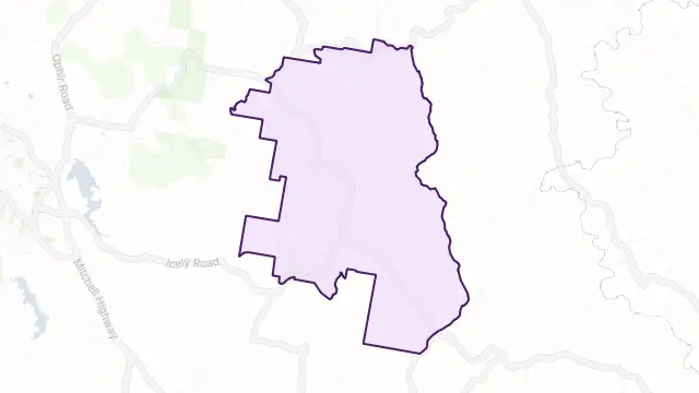 Lewis Ponds Area Boundary Map