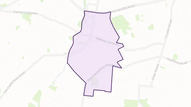 Lewisham Area Boundary Map