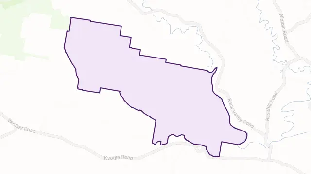 Leycester Area Boundary Map