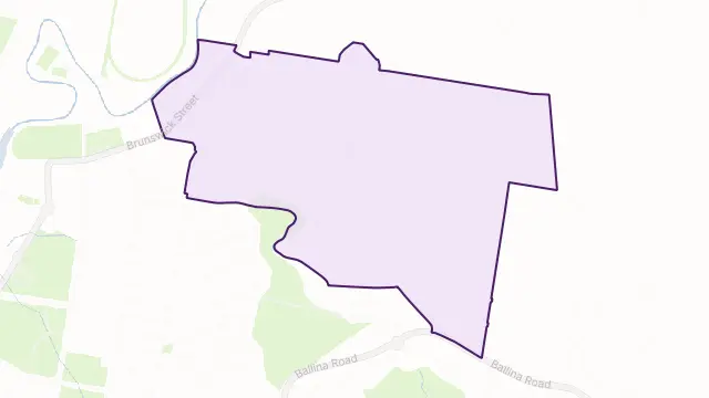 Lismore Heights Area Boundary Map