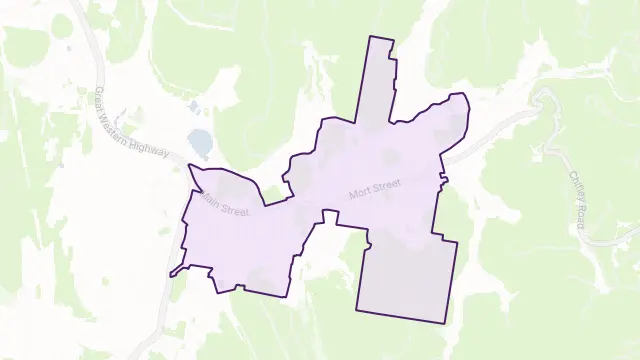 Lithgow Area Boundary Map