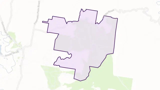 Little Back Creek Area Boundary Map