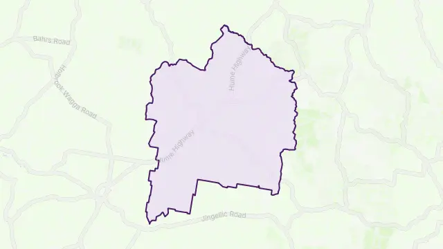 Little Billabong Area Boundary Map