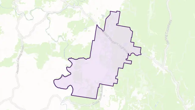 Little Hartley Area Boundary Map