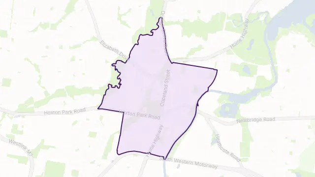 Liverpool Area Boundary Map