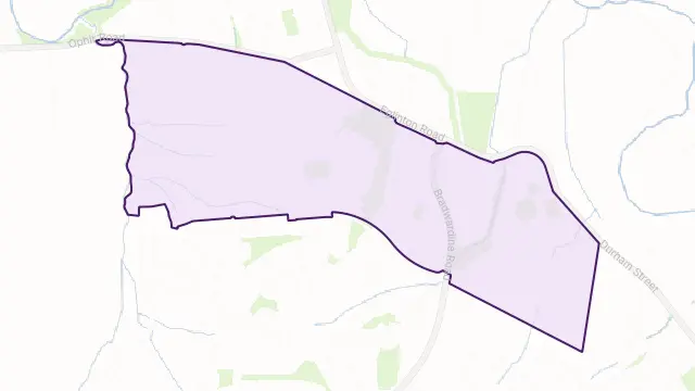 Llanarth Area Boundary Map