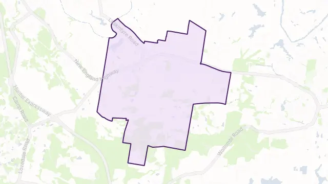 Lochinvar Area Boundary Map