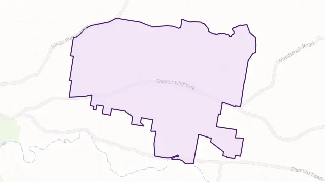 Long Plain Area Boundary Map