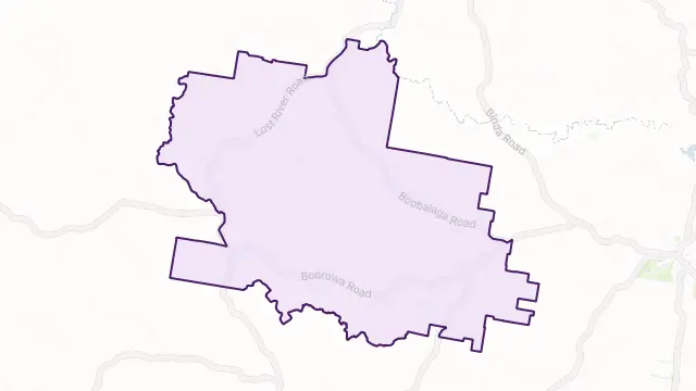 Lost River Area Boundary Map