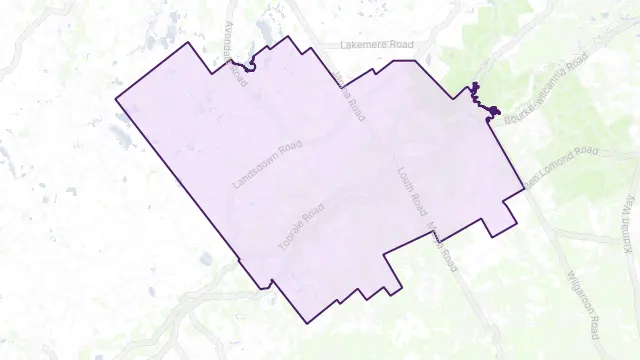 Louth Area Boundary Map