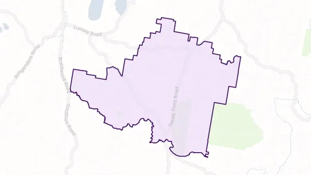 Lower Boro Area Boundary Map