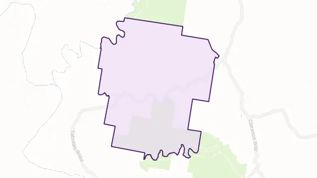 Lower Bottle Creek Area Boundary Map