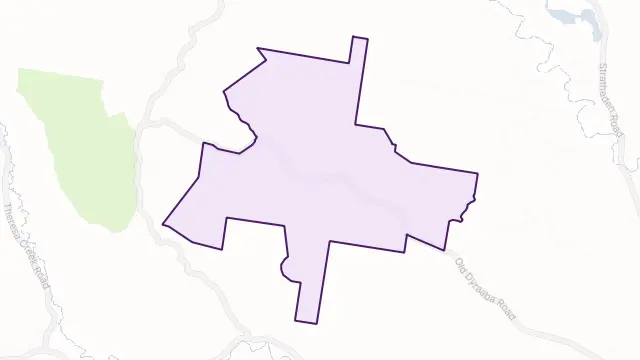 Lower Dyraaba Area Boundary Map