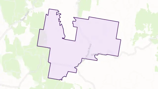 Lower Lewis Ponds Area Boundary Map